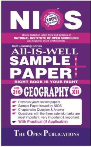 Nios 316 Geography 316 English Medium All-Is-Well Sample Paper Plus +