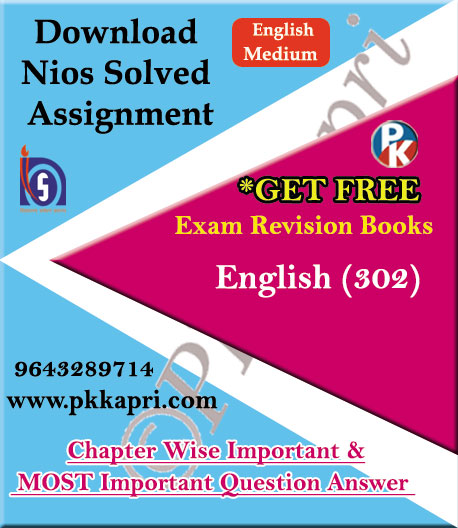 302 English NIOS TMA Solved Assignment English Medium in Pdf